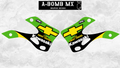 KAWASAKI KX250 & KX125 2001 Ricky Carmichael Team CHEVY TRUCKS Kawasaki Partial Graphics Kit