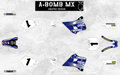 YAMAHA YZ250 & YZ125 2001 Jeremy McGrath Replica Graphics Fits 1996 - 2001 Complete Kit