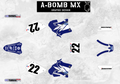 YAMAHA YZ250 & YZ125 Chad Reed 2003 Factory Yamaha Style Replica Graphics