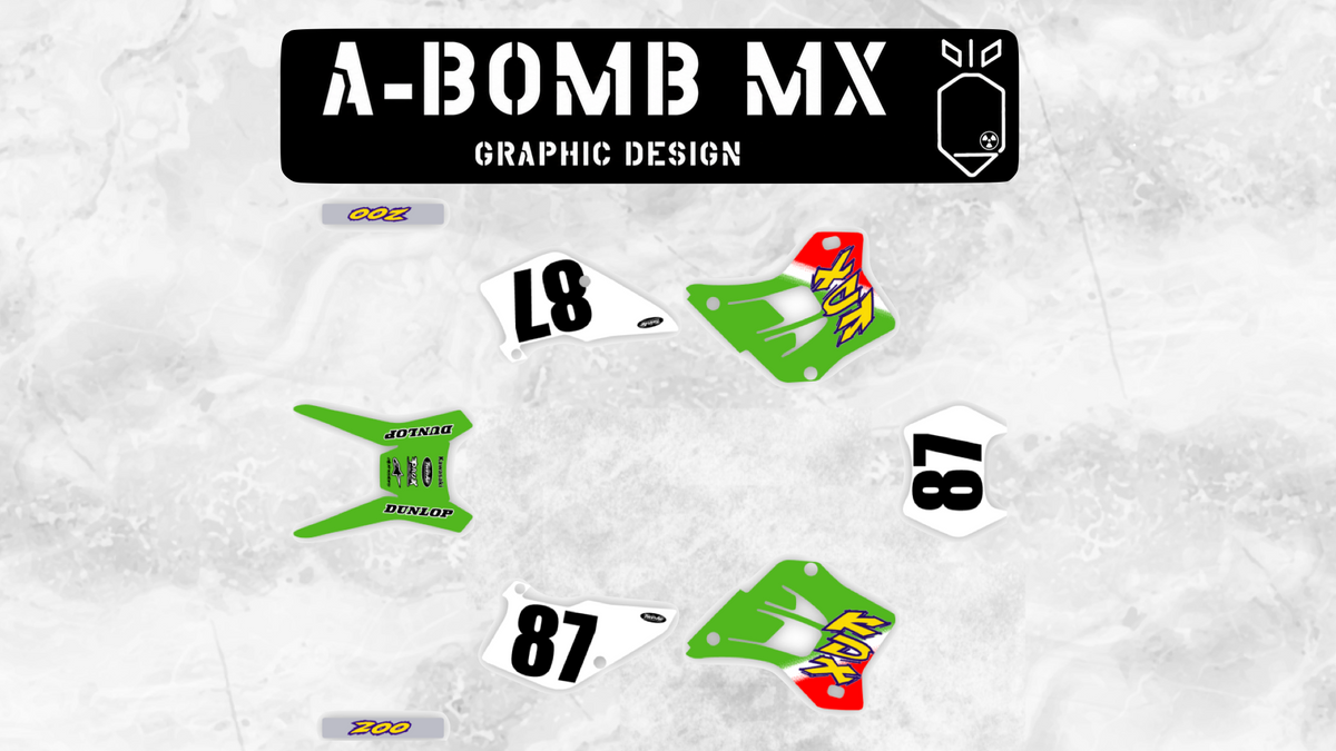 KAWASAKI KDX200 1998 OEM Style Graphics