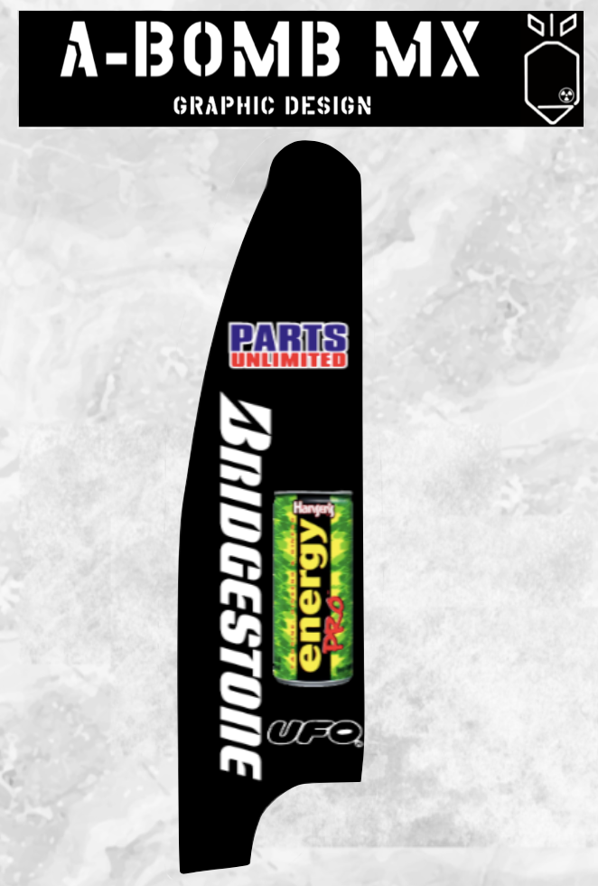 KAWASAKI KX125 2003 Mike Brown Team Procircuit Style Replica Graphics Kit