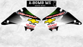 KAWASAKI KX125 2004 Matt Walker Team Procircuit Style Replica Partial Graphics Kit