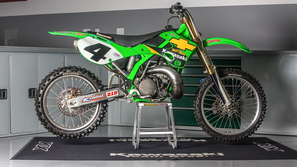 KAWASAKI KX250 & KX125 2001 Ricky Carmichael Team CHEVY TRUCKS Kawasaki Partial Graphics Kit