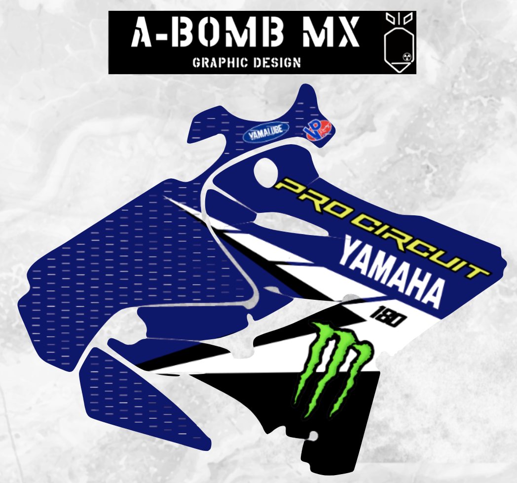 YAMAHA YZ 125 & 250 Ryan Villopoto 2019 Replica Graphics Kit Fits 2015-2021