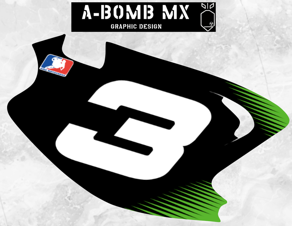 KAWASAKI KX125 2003 Mike Brown Team Procircuit Style Replica Graphics Kit