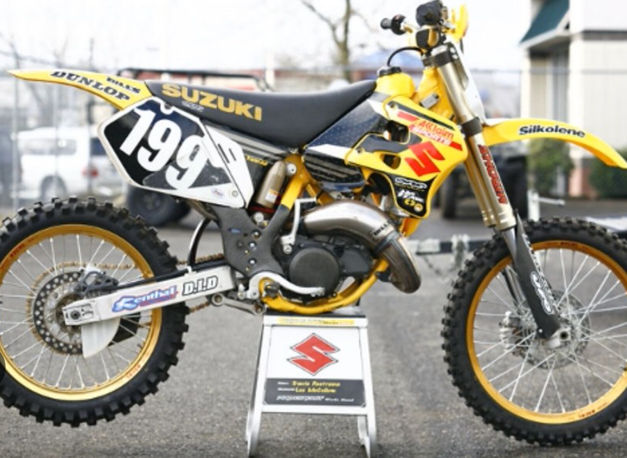 SUZUKI RM125 & RM 250 2000 Travis Pastrana Team Suzuki Style Replica Graphics Kit Partial