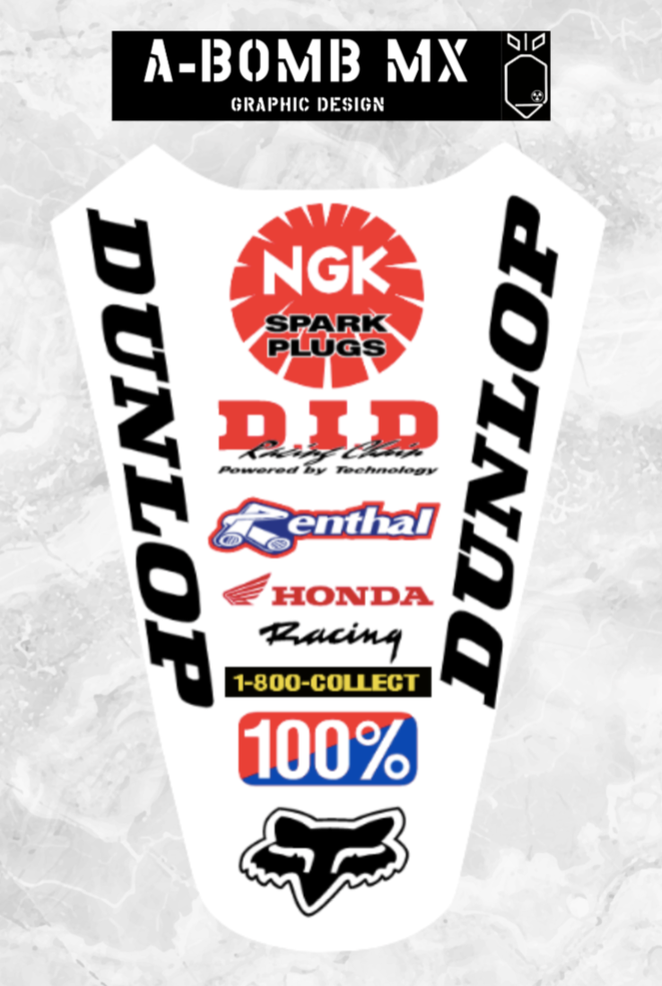 HONDA CR125 1996 Steve Lamson Replica Graphics Kit