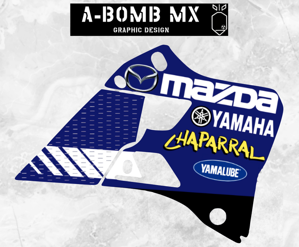 YAMAHA YZ 250 125 - 2015-2021 Jeremy McGrath 2000 Chaparral Replica Graphics Partial