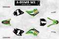 KAWASAKI KX125 2003 James Stewart Team CHEVY TRUCKS Kawasaki Style Replica Graph