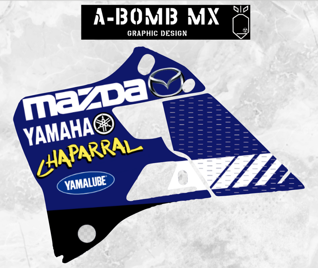 YAMAHA YZ 250 125 - 2015-2021 Jeremy McGrath 2000 Chaparral Replica Graphics Partial