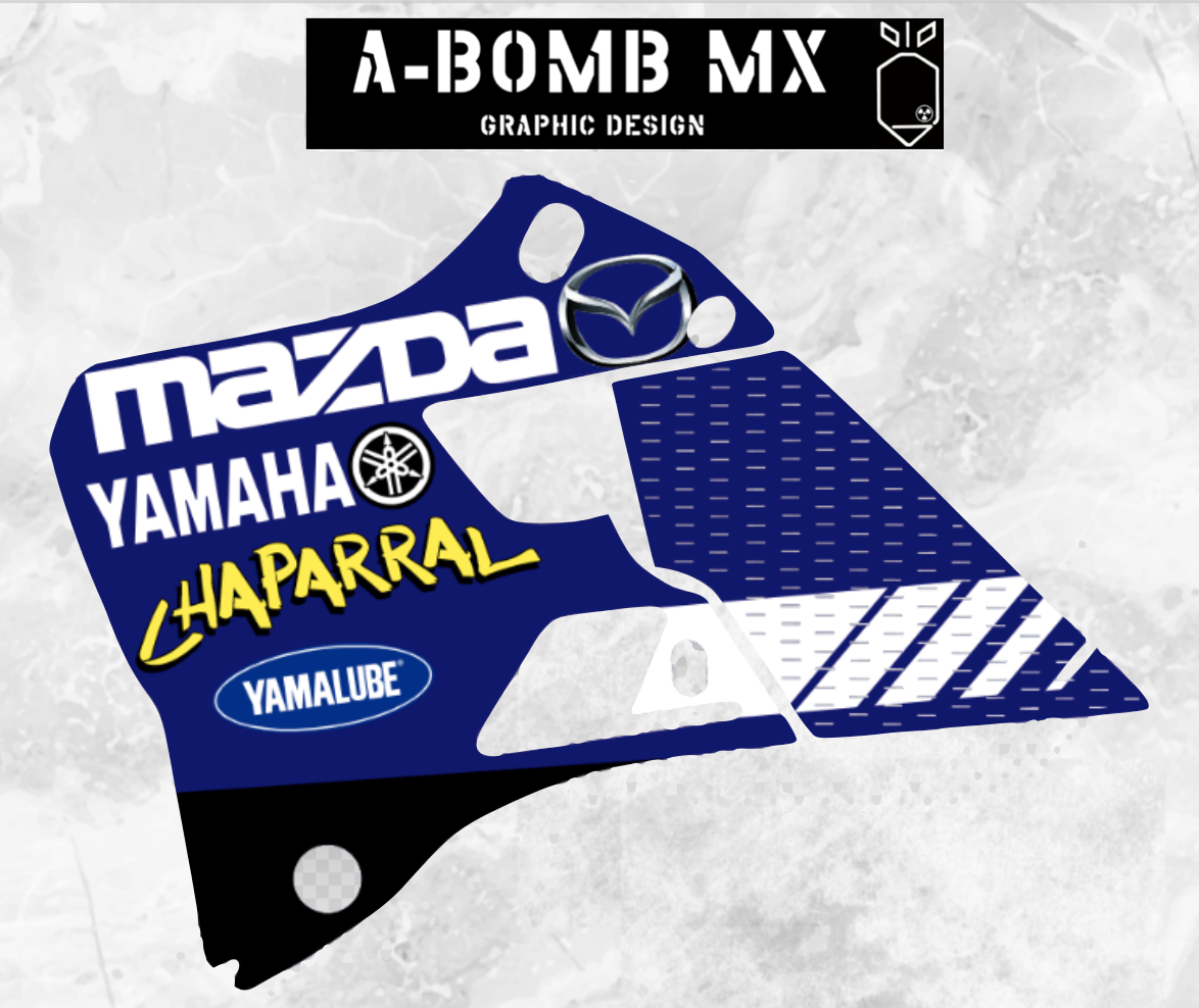 YAMAHA YZ 250 125 - 2015-2021 Jeremy McGrath 2000 Chaparral Replica Graphics Partial