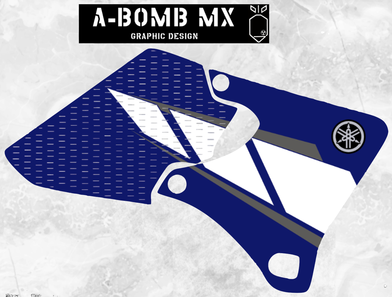YAMAHA YZ426F & YZ250F 2001 OEM Replica Graphics Kit Partial