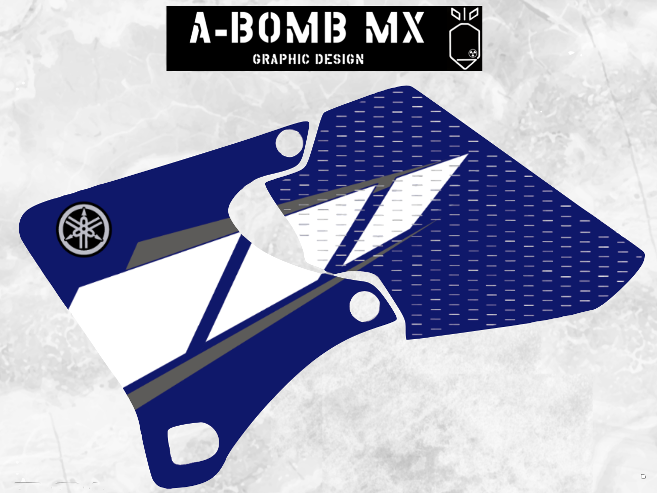 YAMAHA YZ426F & YZ250F 2001 OEM Replica Graphics Kit Partial