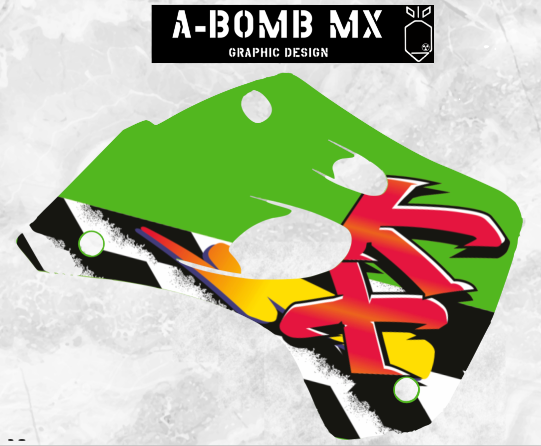 KAWASAKI KX80 & KX100 1995 OEM Style Graphics Kit Partial