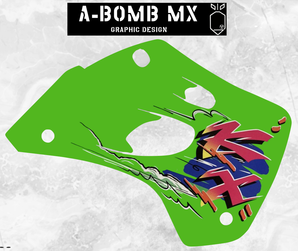 KAWASAKI KX80 & KX100 1993 OEM Style Graphics Kit Partial