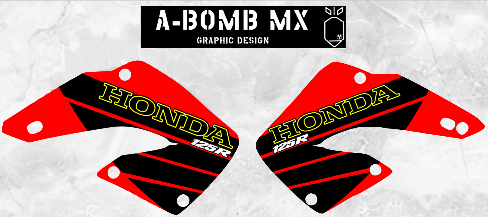 HONDA CR125R 2001 OEM Style Graphics Kit Partial