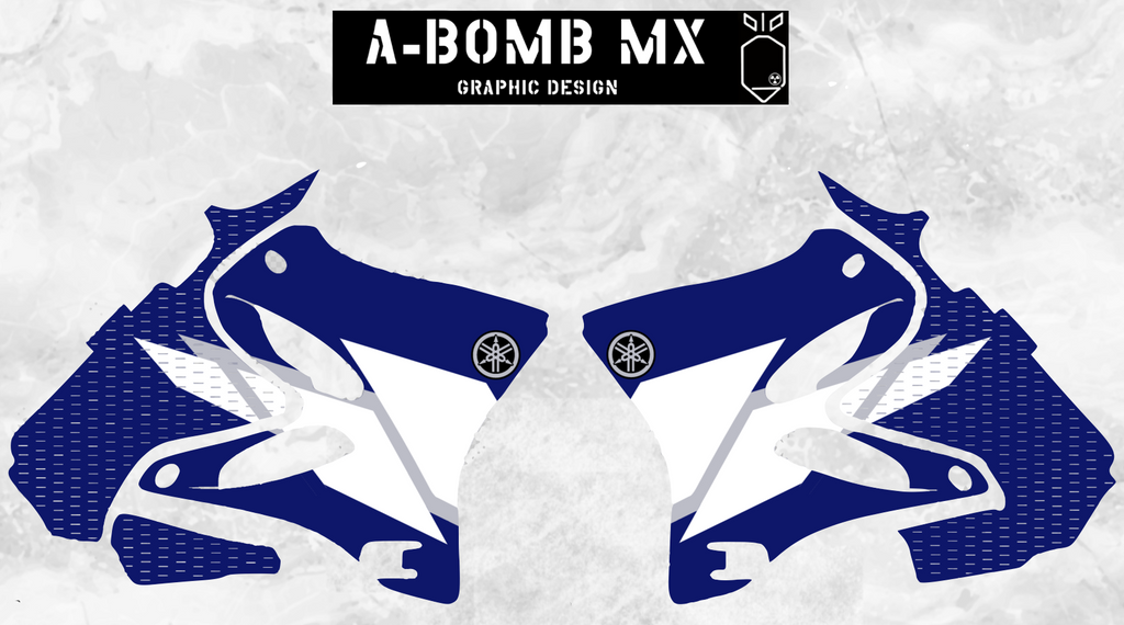 YAMAHA YZ250 & YZ125 OEM 2002 Yamaha Graphics Kit Partial