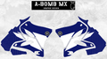 YAMAHA YZ250 & YZ125 OEM 2002 Yamaha Graphics Kit Partial