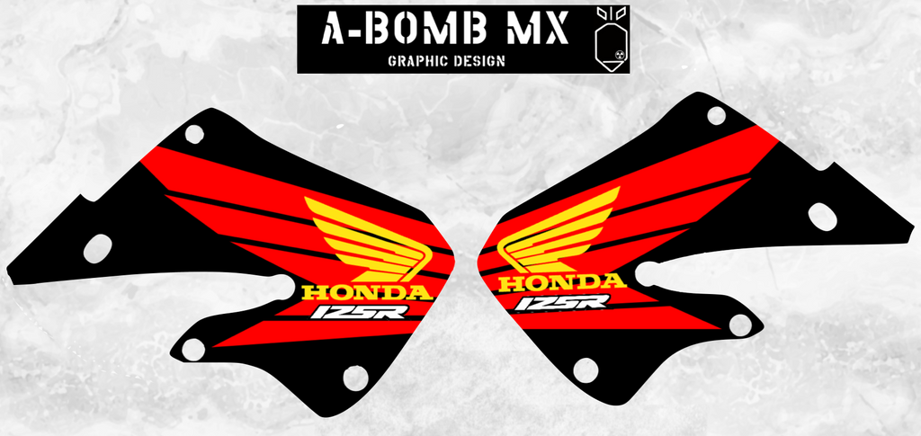 HONDA CR250R & CR125R 1998 OEM Style Graphics Kit Partial