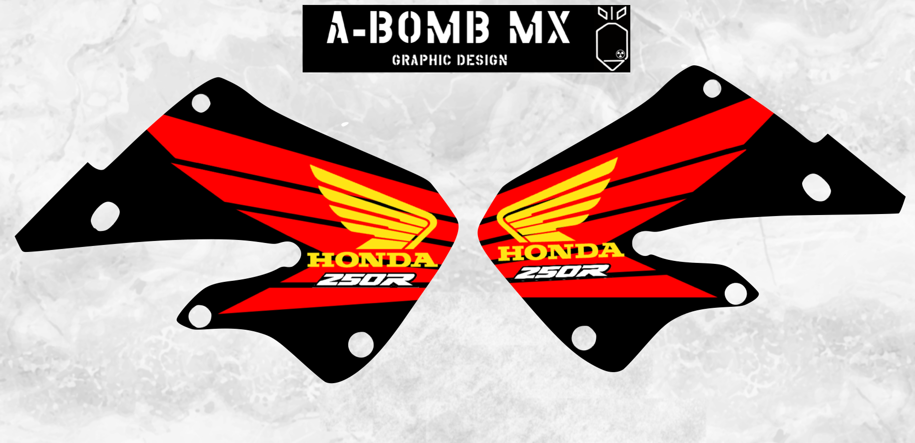 HONDA CR250R & CR125R 1998 OEM Style Graphics Kit Partial