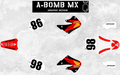 HONDA CR250R & CR125R 1998 OEM Style Graphics Kit