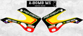 KAWASAKI KX125 2001 Mike Brown Team Procircuit Style Graphics Kit
