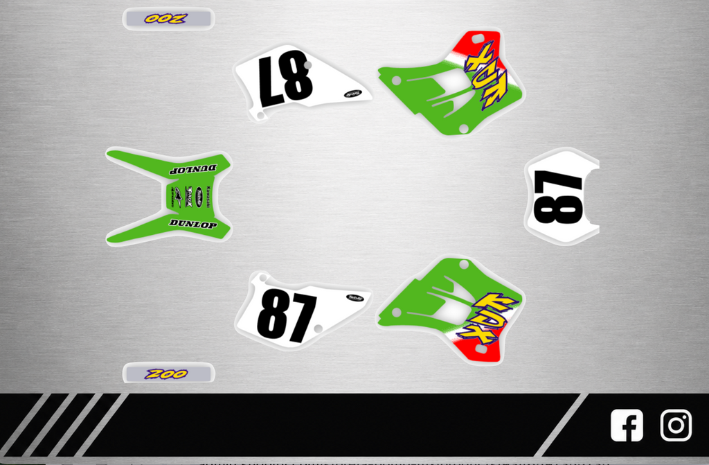 KAWASAKI KDX200 1998 OEM Style Graphics