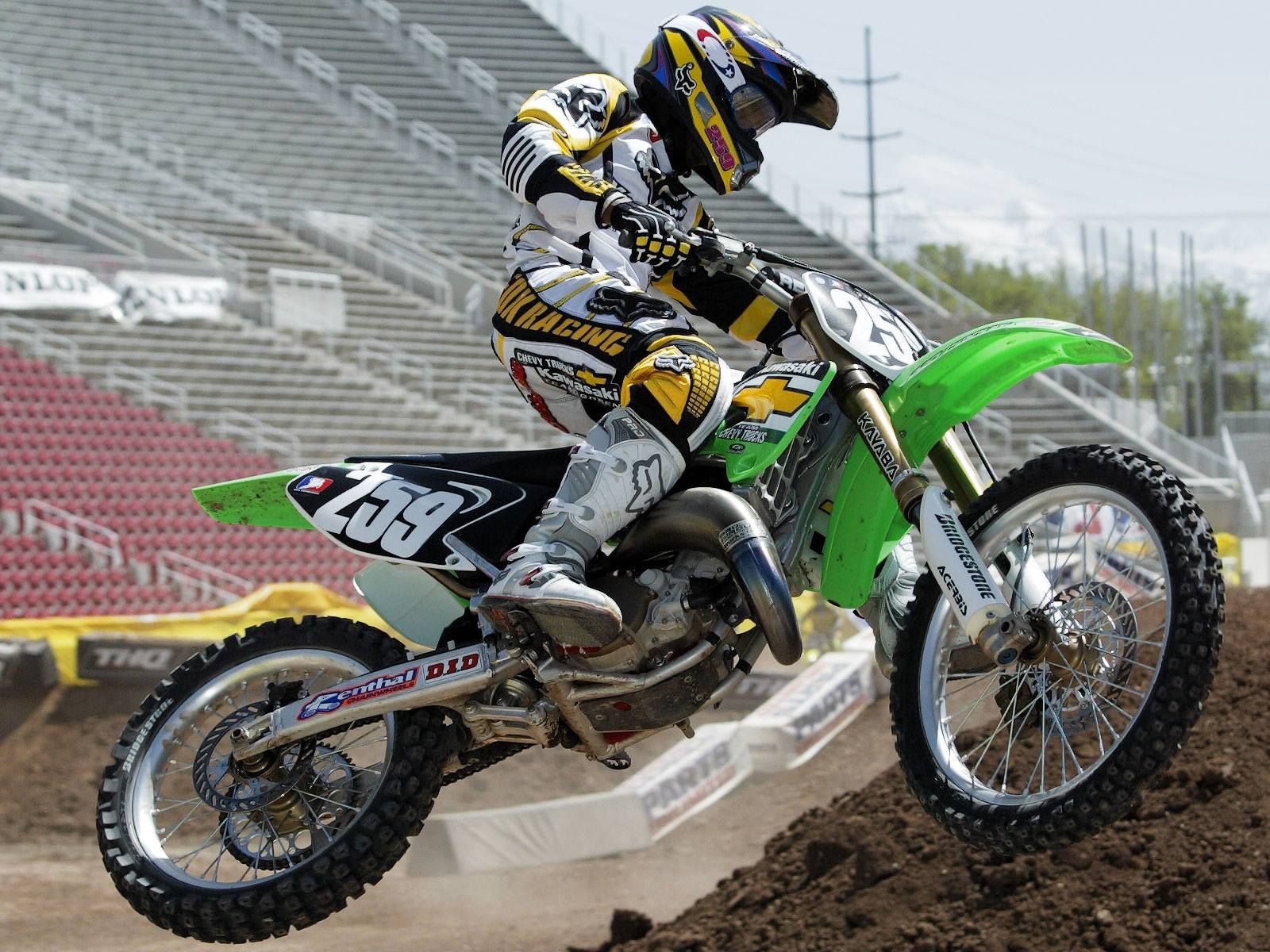 KAWASAKI KX125 2003 James Stewart CHEVY TRUCKS Kawasaki Replica Graphics #259