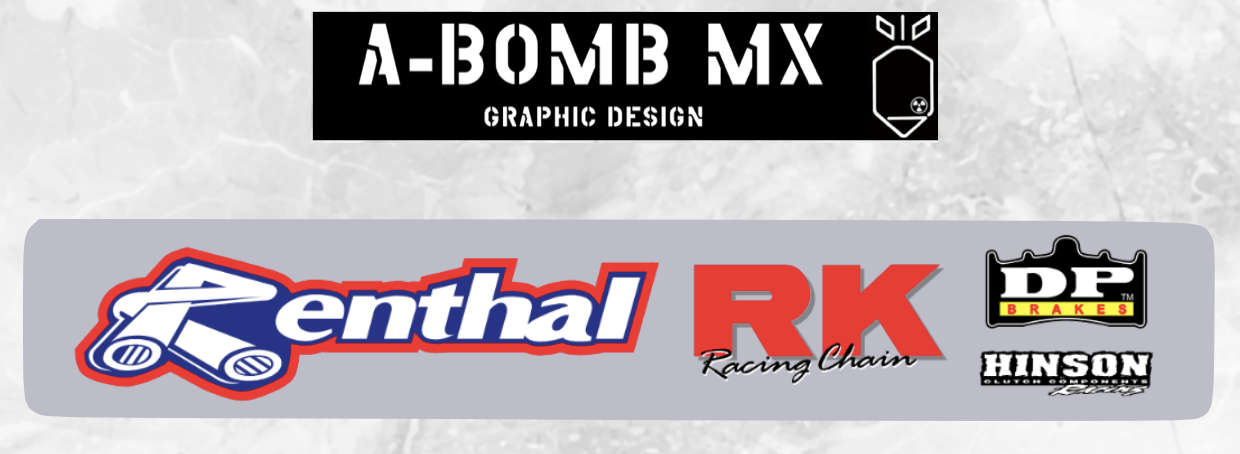 KAWASAKI KX125 2003 Mike Brown Team Procircuit Style Replica Graphics Kit