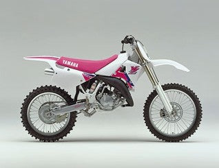 YAMAHA YZ125 1992 OEM Style Graphics Dark Magenta Partial